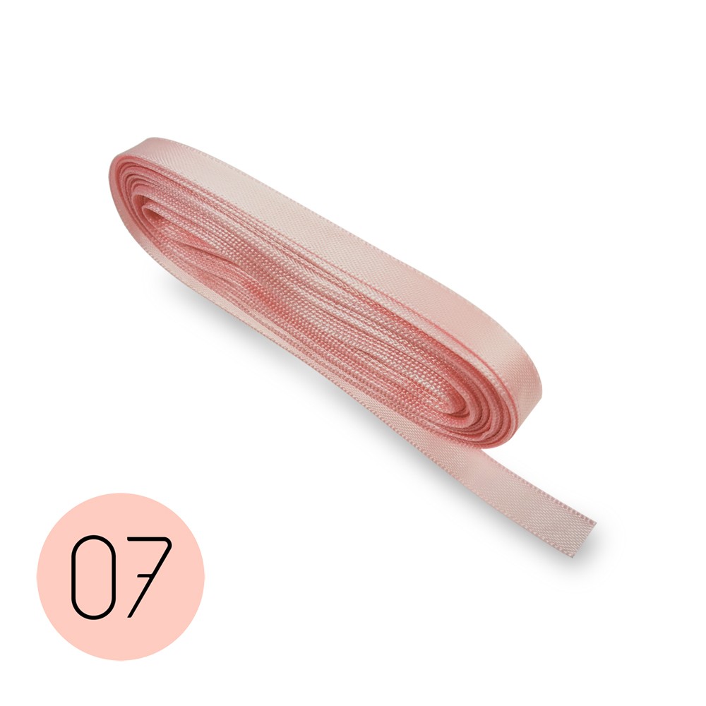 Nastro di raso mm6 Rosa 07 Mt 10