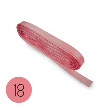 Satin ribbon 6mm. Pink 18. 10M