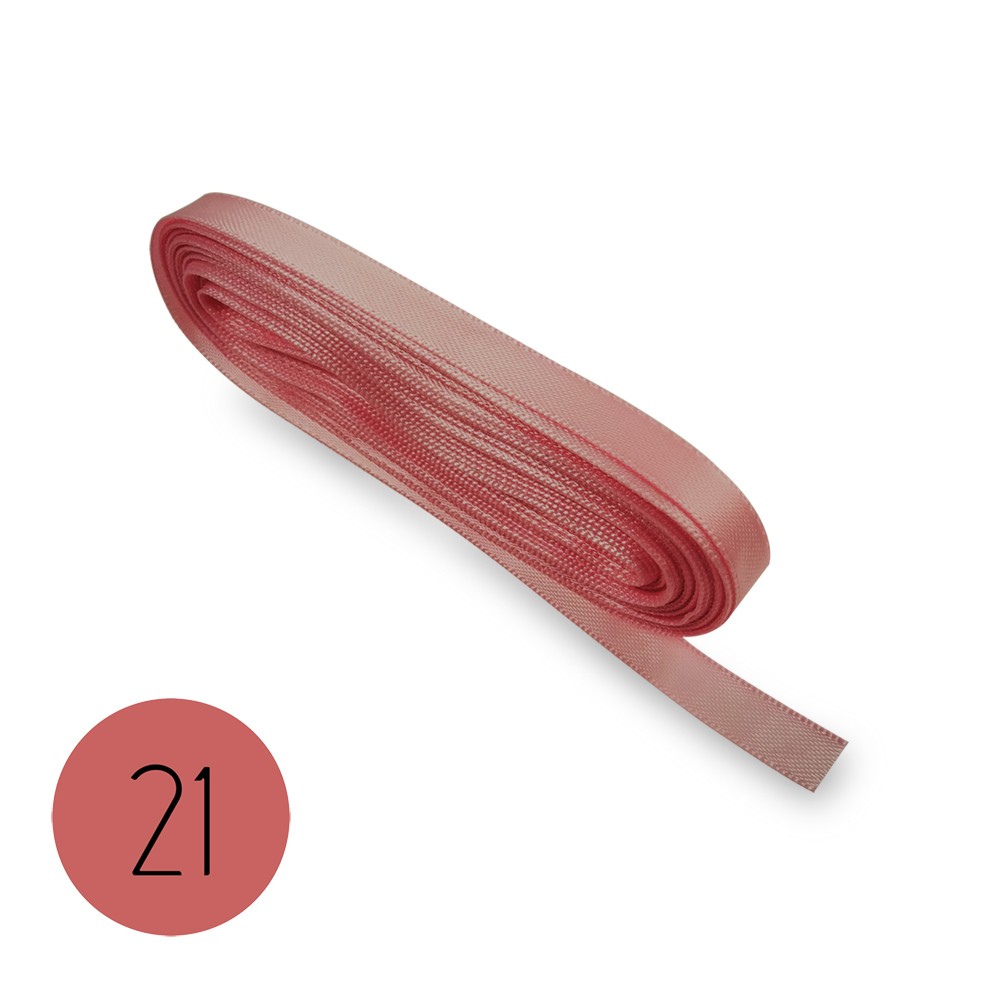 Nastro di raso mm6 Rosa 21 Mt 10