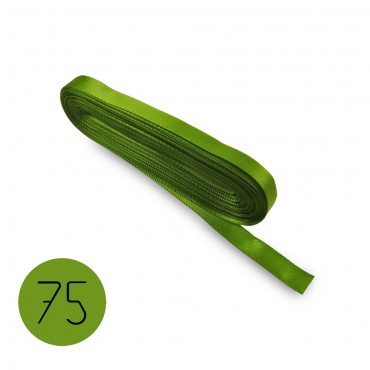 Satin ribbon 6mm. Green 75. 10M