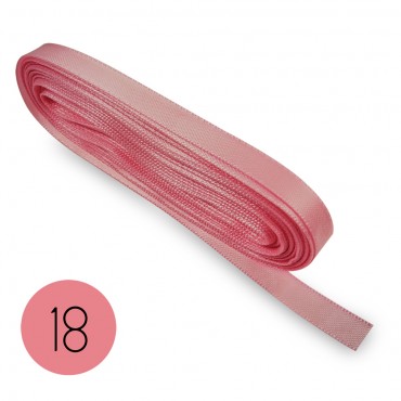 Satin ribbon 10mm. Pink 18. 10M