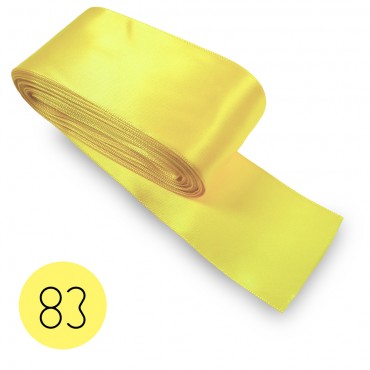 Satin ribbon 50mm. Yellow 83. 10M
