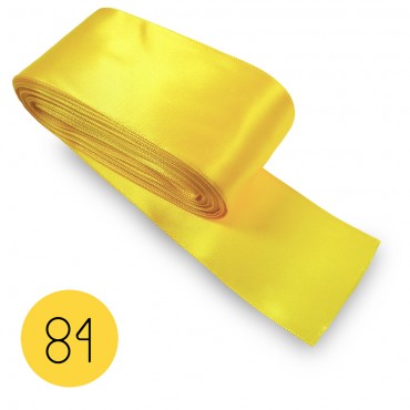 Satin ribbon 50mm. Yellow...