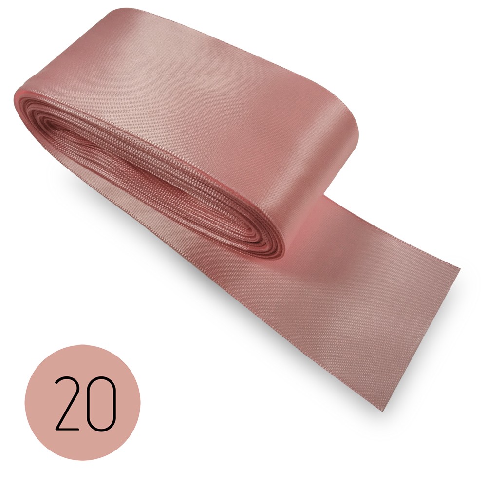Cinta de raso mm60. Rosa 20. Mt.10