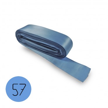 Satin ribbon 15mm. Light Blue 57. 10M