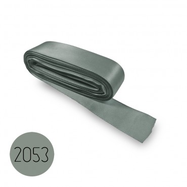 Satin ribbon 15mm. Grey 2053. 10M