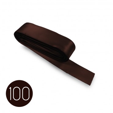 Satin ribbon 15mm. Brown 100. 10M
