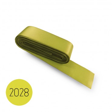 Satin ribbon 15mm. Green 2028. 10M