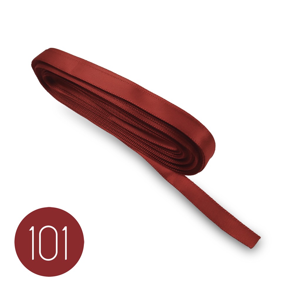 Nastro di raso mm8 Bordeaux 101 Mt 10