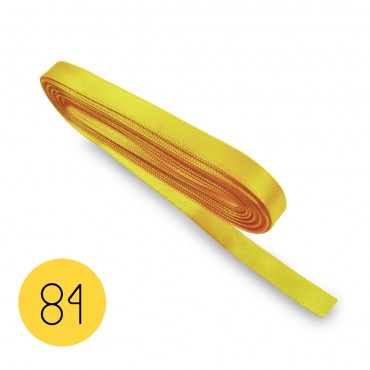 Satin ribbon 8mm. Yellow...
