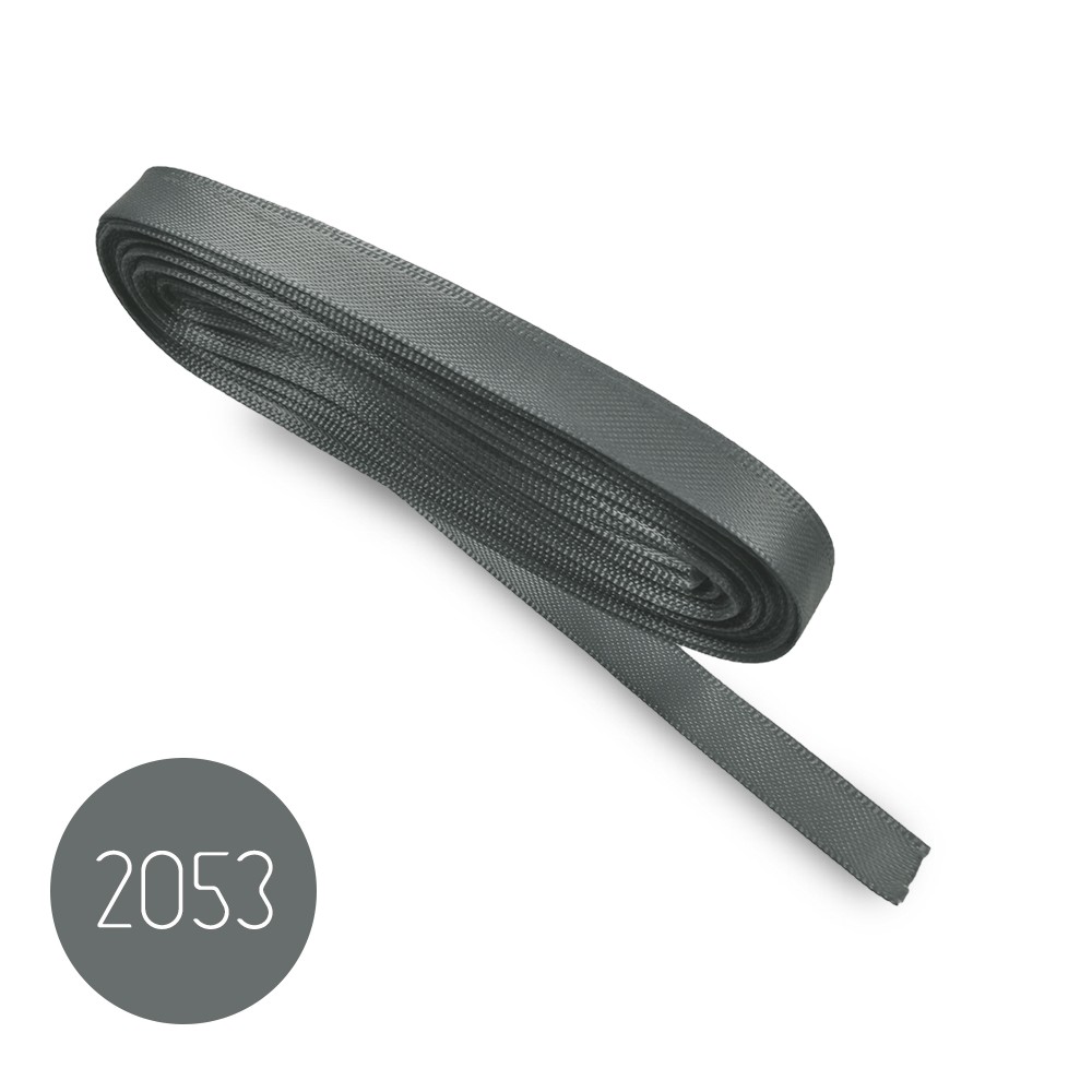 Nastro di raso mm8. Grigio 2053. Mt.10