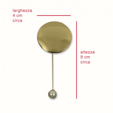 Spilla-006 sfera pearl 1pz