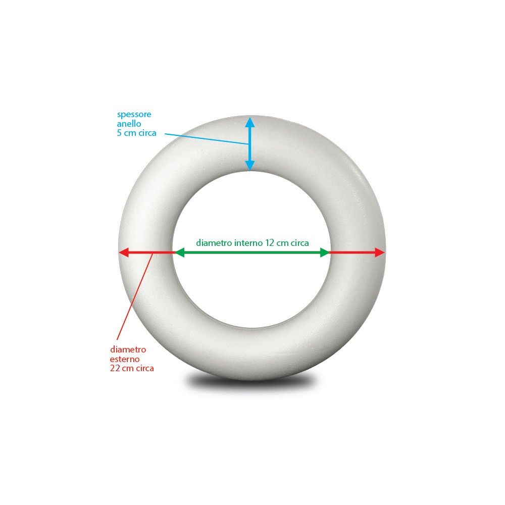 Sp10922 Anillo Poliestireno 22cm