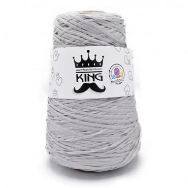 King Pearl Gray cotton blend ribbon Grams 250