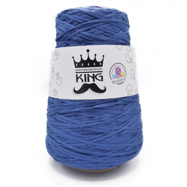 King Bluette ruban coton mélangé Grammes 250