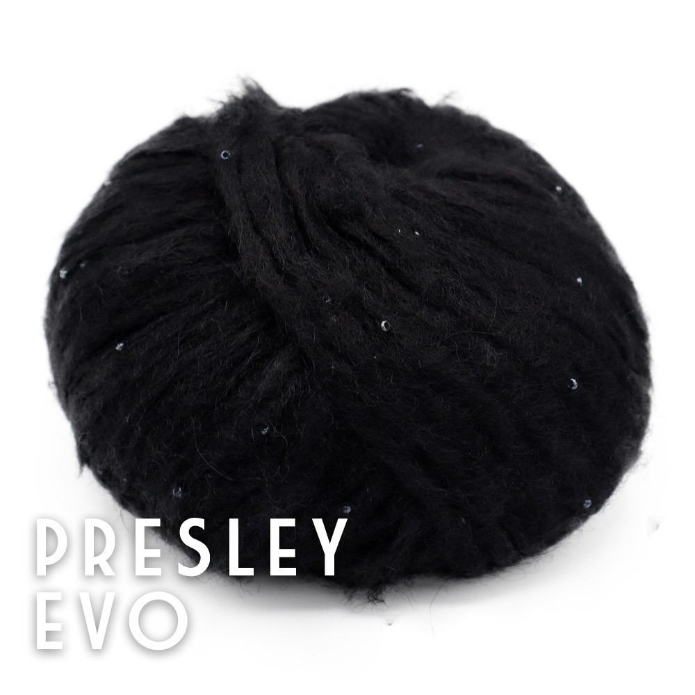 PresleyEvo Black Micro Beads yarn Grams 50