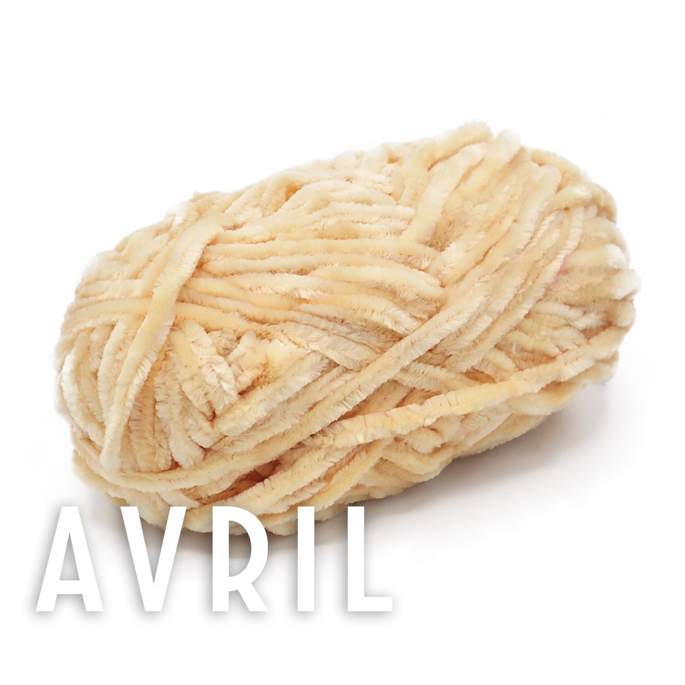 Avril Vanilla 50 Grams super soft and high quality ball of chenille