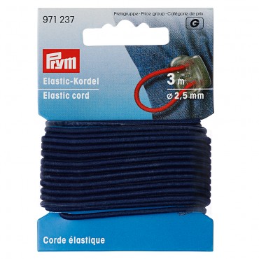 Corda Elastica Stringa Filo 3m Ø 2.5mm Craft in gomma blu 971237