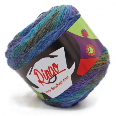Ringo Violet Green 100 Grams artichoke yarn