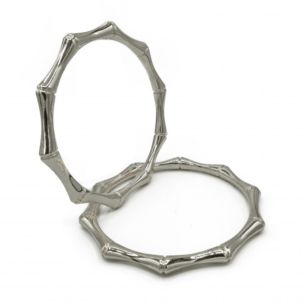Metal Handle Bracelet Deca Silver