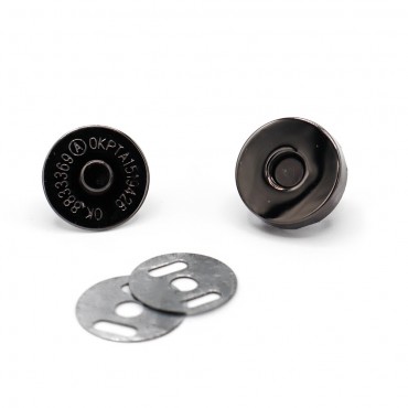 Magnetic snap Gunmetal Grey mm18