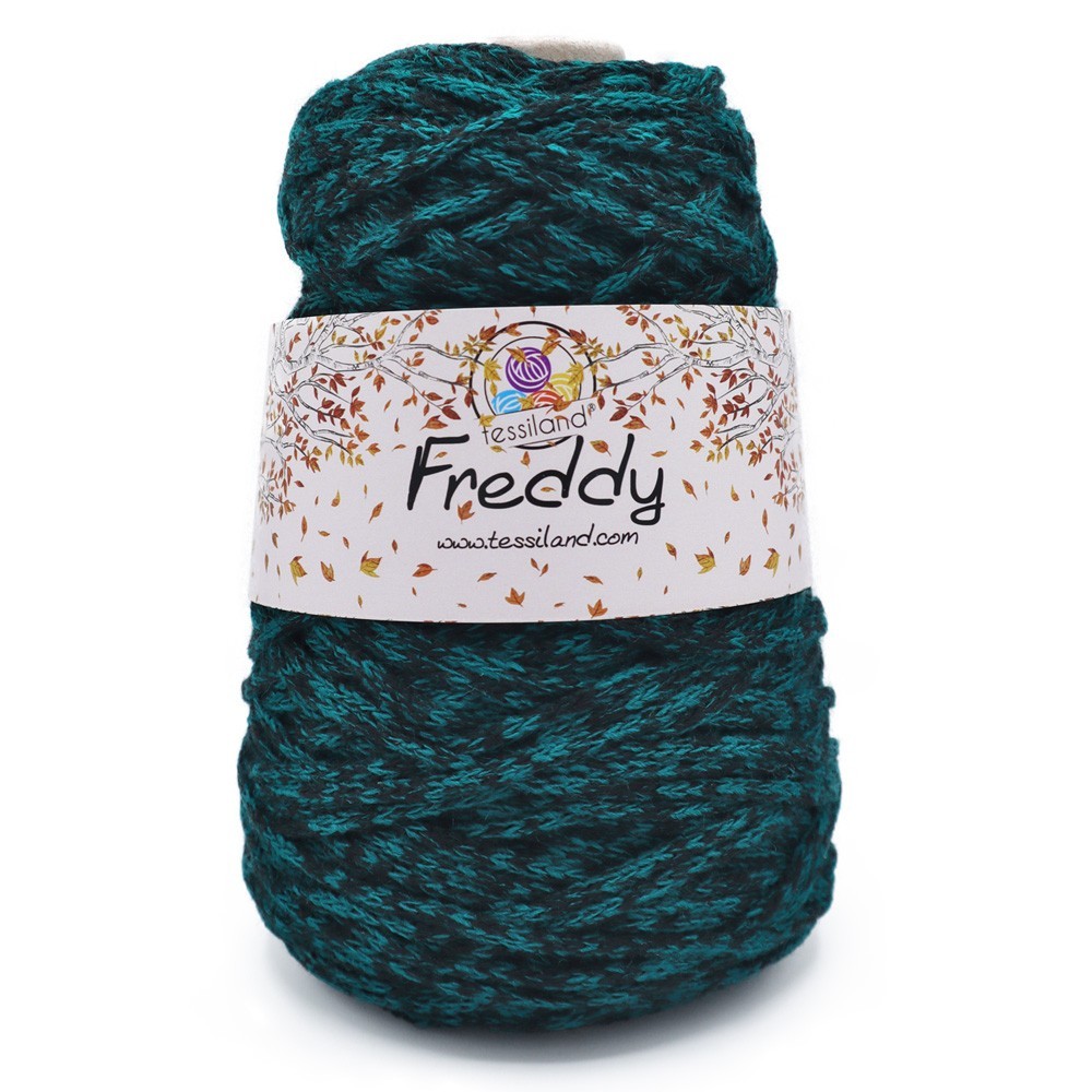 Cordon de Laine Freddy Noir Pétrole Grammes 200