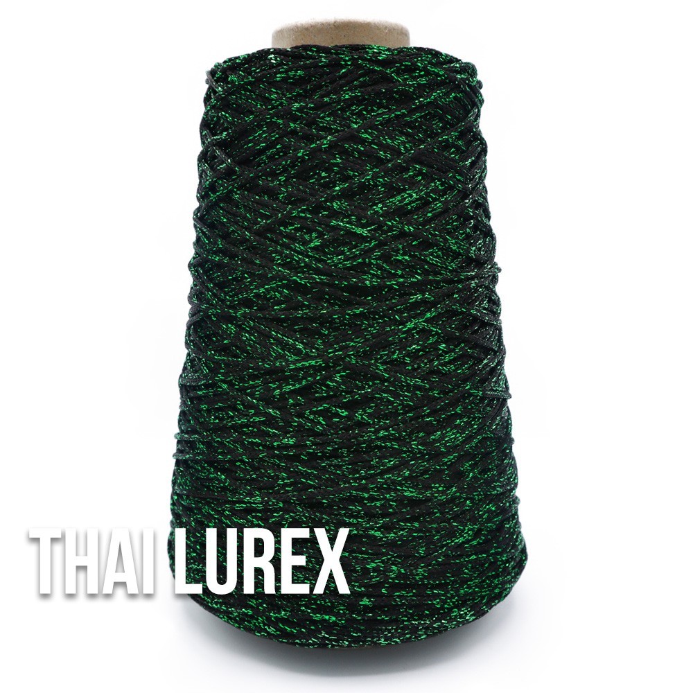 Thai Lurex Noir Émeraude Grammes 200