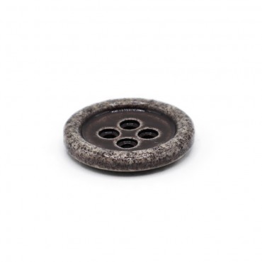 Button Hammered Brown 20mm 1pc