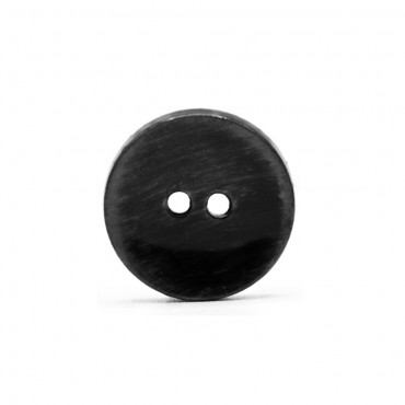 Polished Brushed Button Anthracite 22mm 1pc