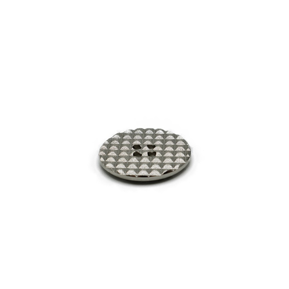 Bottone Piramide Argento mm28 1pz