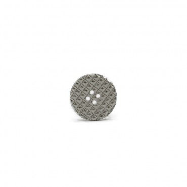 Bouton Pyramide Argent 20mm 1pc