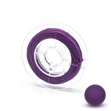 Waxed Cotton Cord Purple1mm x 5m