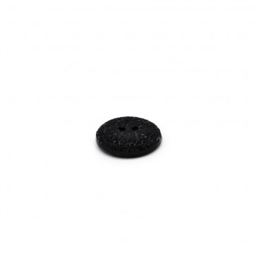 Crystal Button Black mm23 1pc