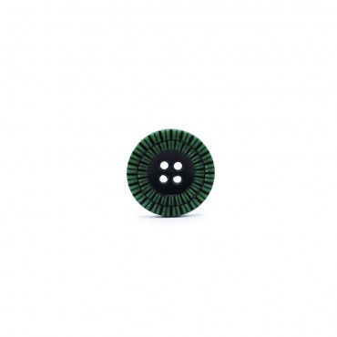 Botón Sun Verde Negro 23mm 1pz