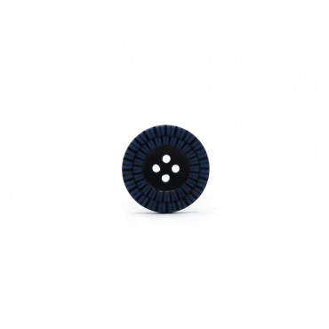 Sun Button Blue Black 23mm 1pc