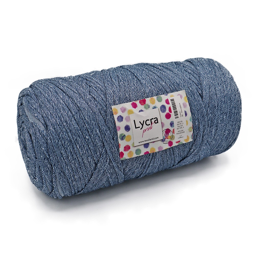 Lycra Print Denim grams 300