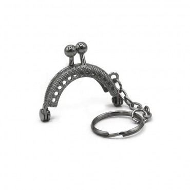 Clic Clac Key ring 4x3.5 cm-Silver