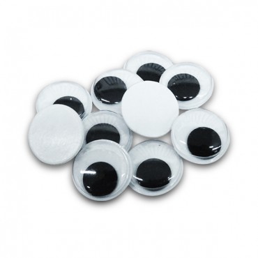 Ojos moviles adhesivos para amigurumi mm14-Bolsita 10 piezas