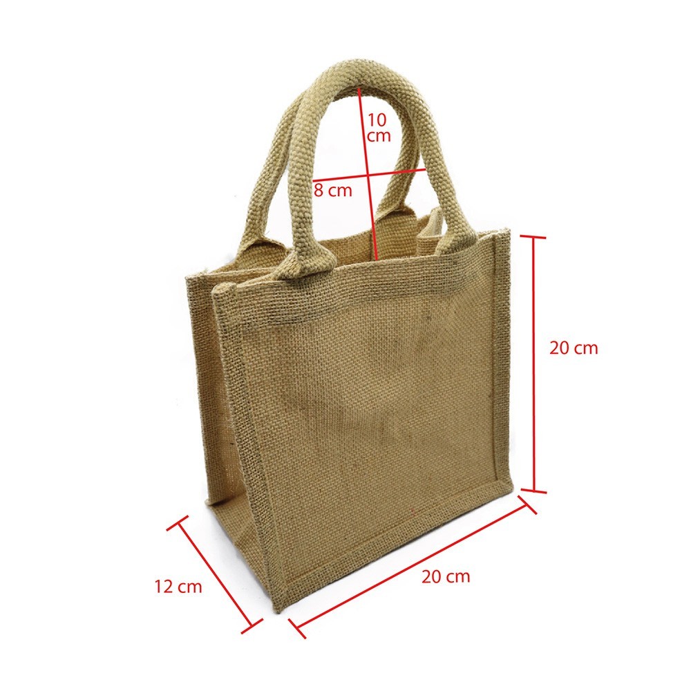 Sac en toile de Jute 42x33 Grey