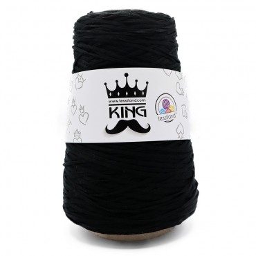 King Black cotton blend ribbon Grams 250