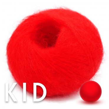 Kid Mohair Lobster Red...