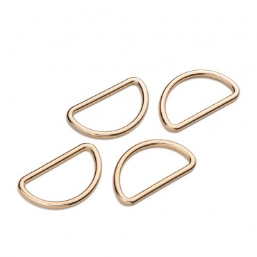 Gold Semicircular Rings 30mm