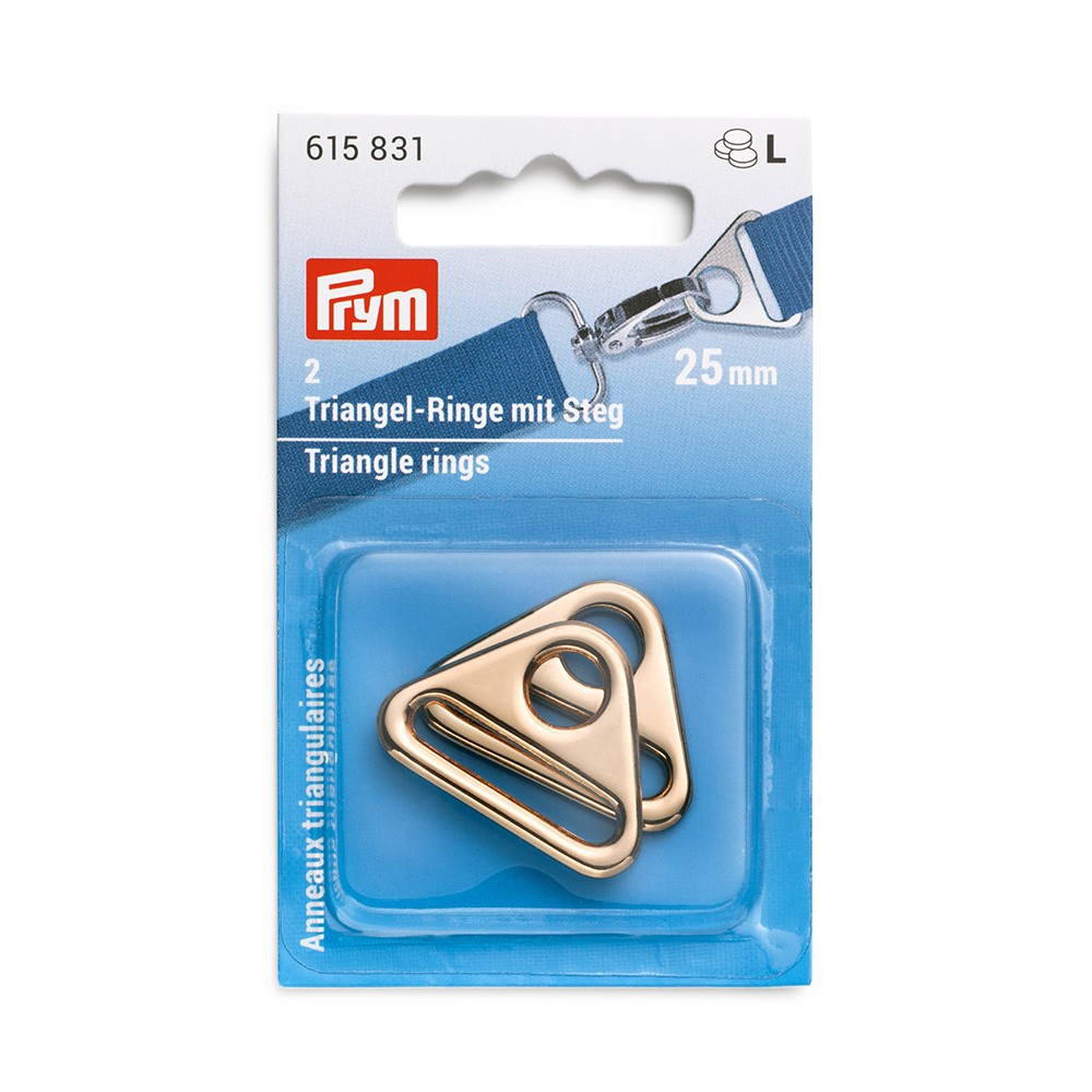 Anelli triangolari Oro 25mm  P-615831