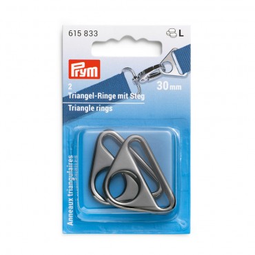 Gunmetal Gray Triangular Rings 30mm
