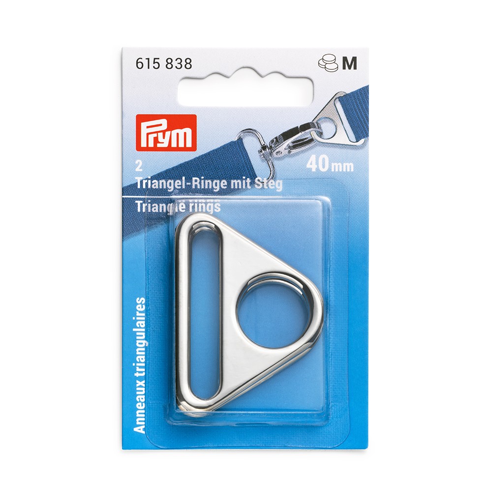 Anneaux Triangulaires Argent 40mm