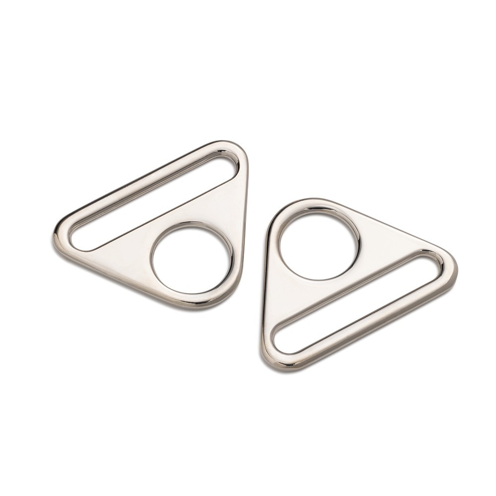 Anneaux Triangulaires Argent 40mm