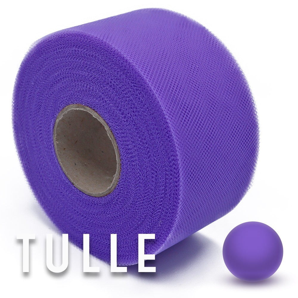 Tulle Ruban Lilas Mètres 50