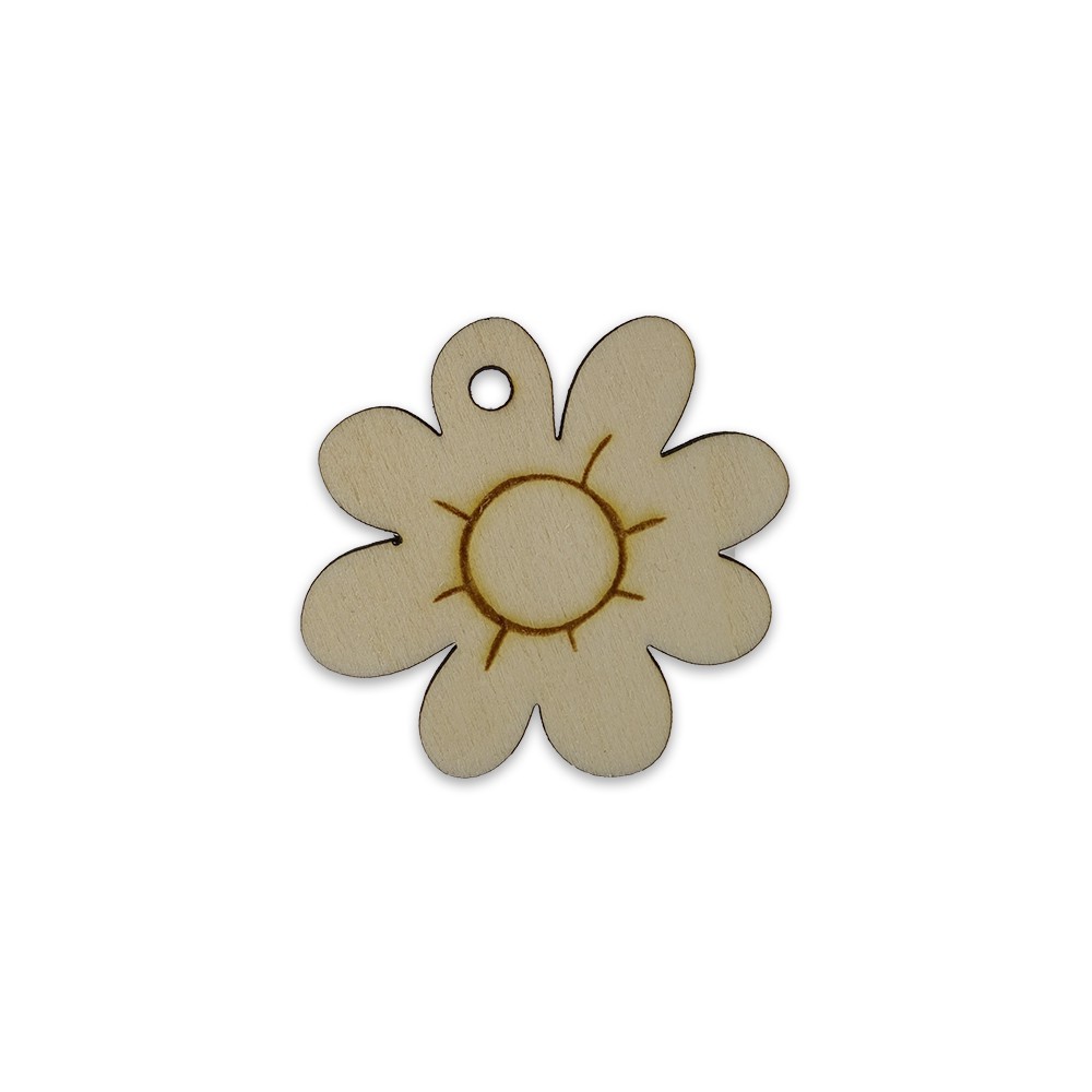 TL104 Flower - decoration - Wooden - Laser cut