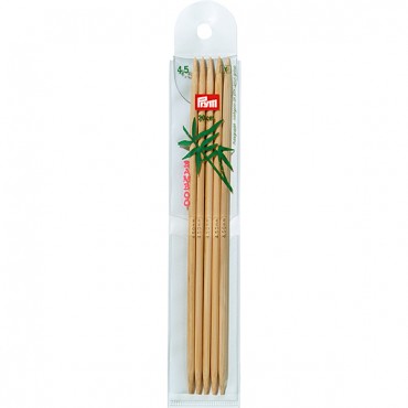 P-221215-Double-pointed knitting needles-bamboo-20 cm-N.4.5