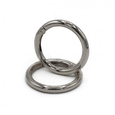 Carabiners Silver Ring 18 mm 2 pcs